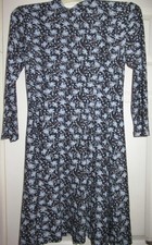 LADIES PRIMARK FLORAL 3/4 SLEEVED DRESS size 8