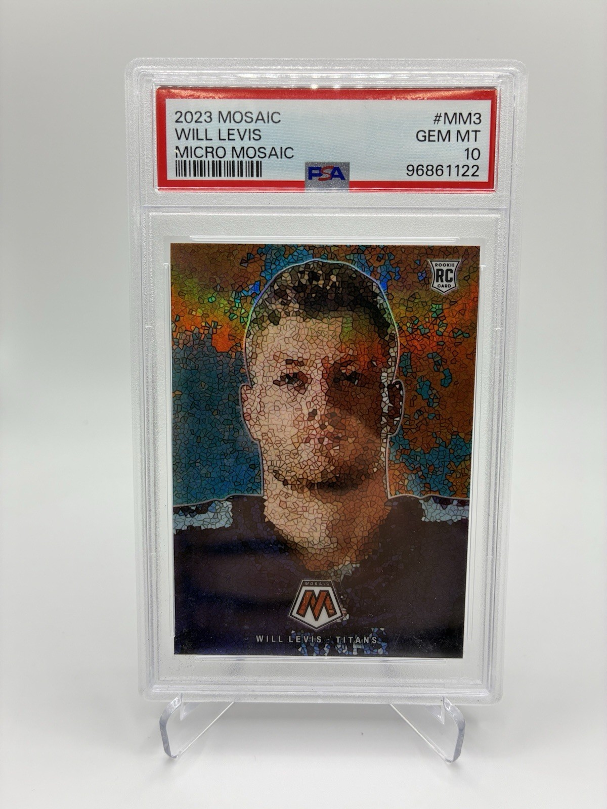 Will Levis 2023 Panini Mosaic Micro Mosaic SP #MM3 Rookie Rc PSA 10