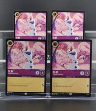 Disney Lorcana Olaf - Friendly Snowman 55/204 Fabled Uncommon 4 Cards Set