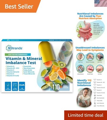 Nutrition , 112 Vitamins, Minerals, Amino Acids Tested, Identify Nutrient Abs...