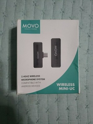 Movo Wireless Mini UC USB-C Wireless Lavalier Microphone for Android