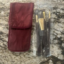 VTG 1981 MARY KAY Makeup Brushes Set Travel Pouch SET of 7