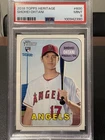2018 Topps Heritage #600 Shohei Ohtani Rookie RC PSA 9 Mint