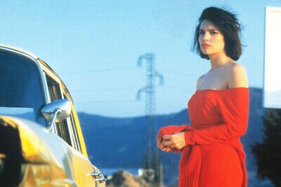 BETTY BLUE BEATRICE DALLE RED DRESS BY CAR POSTER 24x36 POSTER