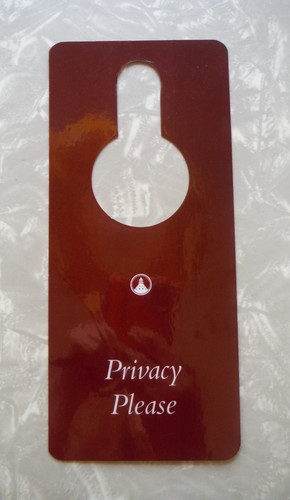 Hotel del Coronado Do Not Disturb Door Hanger 2009