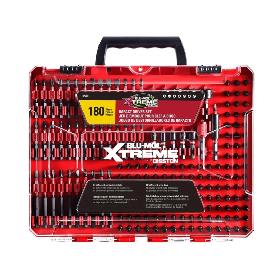 Versatile 180 Piece Impact Driver and Screwdriver Bit Set - Perfect for Projects - Image 3 of 4