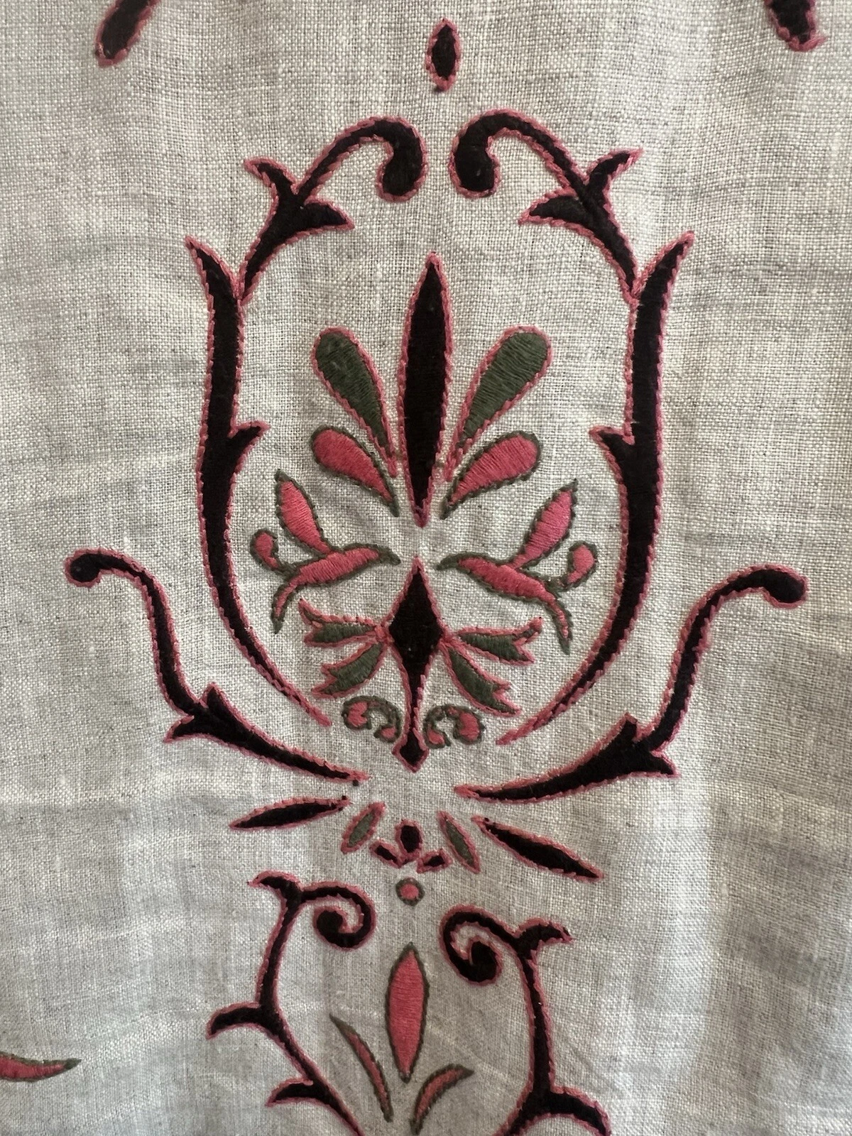 TORY BURCH Tunica Tori Burch ricamata 100% lino taglia S