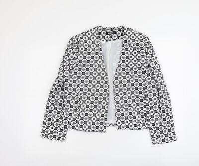 Missguided Womens Grey Polyester Blend Jacket Blazer Size 10 UK