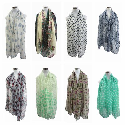 Damen Mehrfachdesign Teildruck Schal Tiermuster Mode Schal