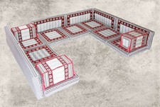 Orientalische Sitzecke, Sark Kösesi, 17-tlg. Sitzkissen, Marokkanisches Sitzsofa