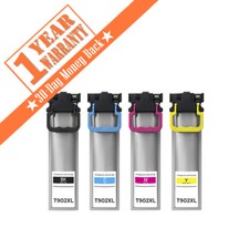 4PK T902XL T902 Ink Cartridge For Epson WorkF...