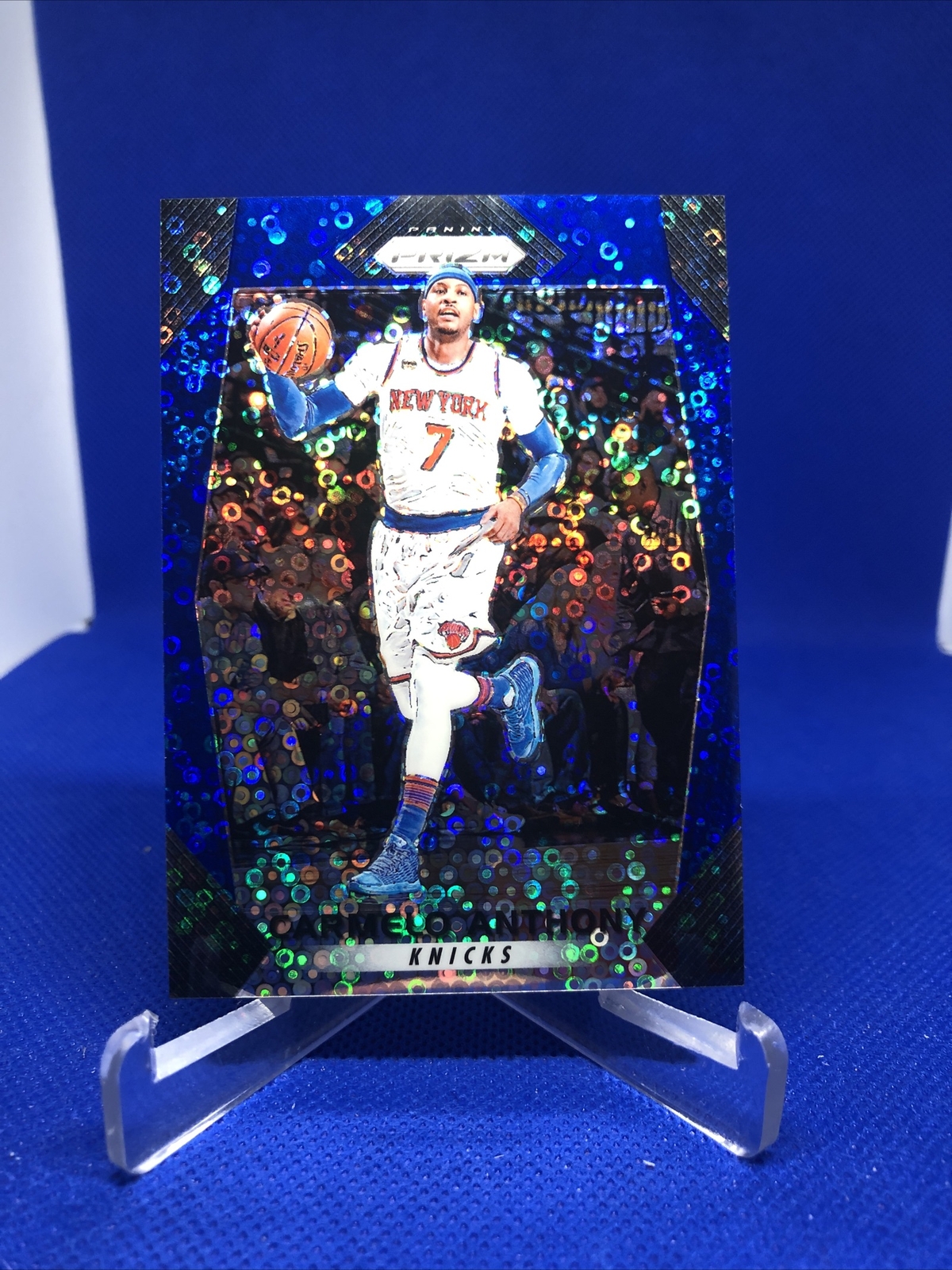 2017-18 Prizm Carmelo Anthony #279 Blue Fast Break Refractor #/175