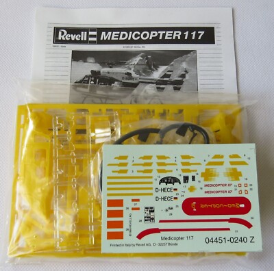 Revell 1/72 Eurocopter / MBB BK 117 Medicopter Helicopter Model Kit No Box