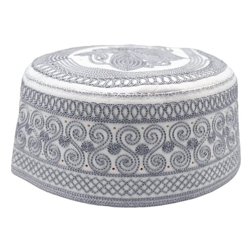 Muslim Men's Prayer Kufi Caps Hat Beanie Embroidered Islamic Topi Gift - Picture 6 of 28