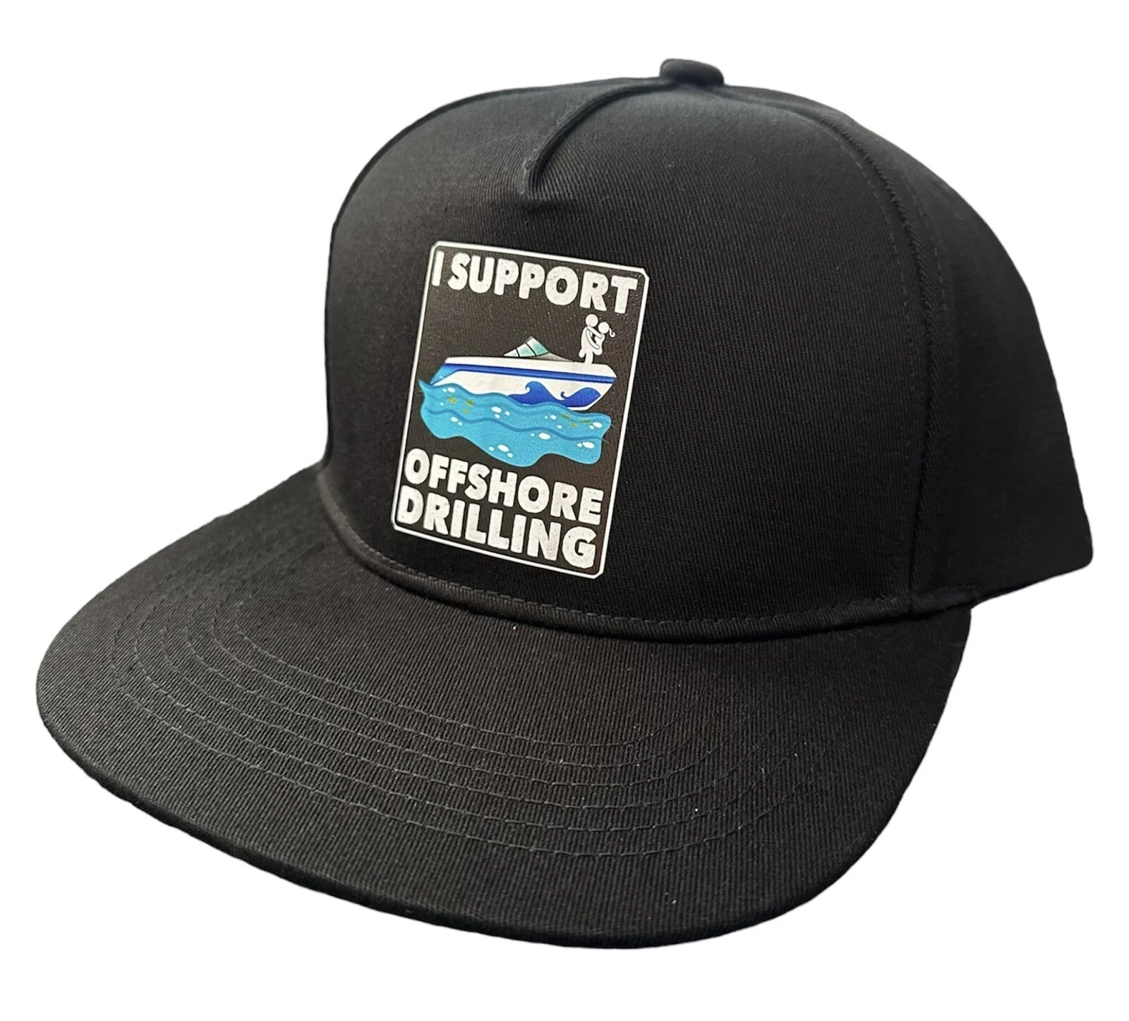 I Support Offshore Drilling Funny (Trucker / Snapback) Hat Unisex - Black