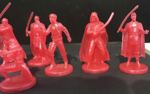 Star Wars Red Hologram Mini Figures Saga Collection - 8 figures w/ Darth Vader - Picture 3 of 3