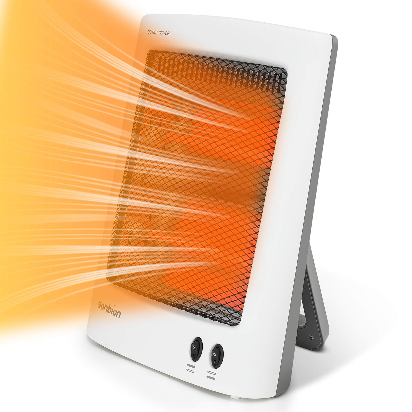 Space Heater, Radiant Heater with Two Heat Settings, Portable Electric Heater...-image