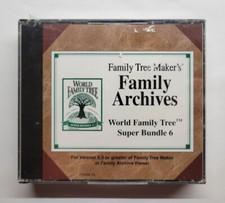 Family Tree Maker's Family Archives World Family Tree Super Bundle 6 NEW