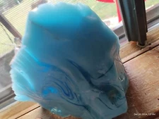 Andara Crystal Glass Turquoise Blue Monatomic Crystal 174 Gr