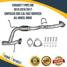 Exhaust Y Pipe for 2015 2016 2017 Chrysler 200 3.6L AWD Fast Dispatch In Stock