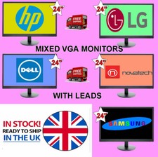 CHEAP Monitor 24" Inch PC Computer LCD  VGA TFT HD FLATSCREEN DELL HP SAMSUNG LG