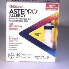 Astepro CHILDREN Allergy Steroid Free Nasal 60 Metered Sprays Exp12/24