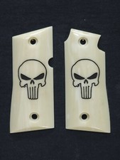 Faux Ivory Punisher Colt Mustang Pocketlite Grips