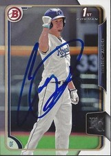 Cody Jones Kansas City Royals 2015 Bowman Rookie Signed Card