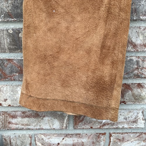 Vintage Willi Smith Womens 8 Suede Leather Pants~Boho Brown/ Burnt Orange Hippie - Picture 4 of 8
