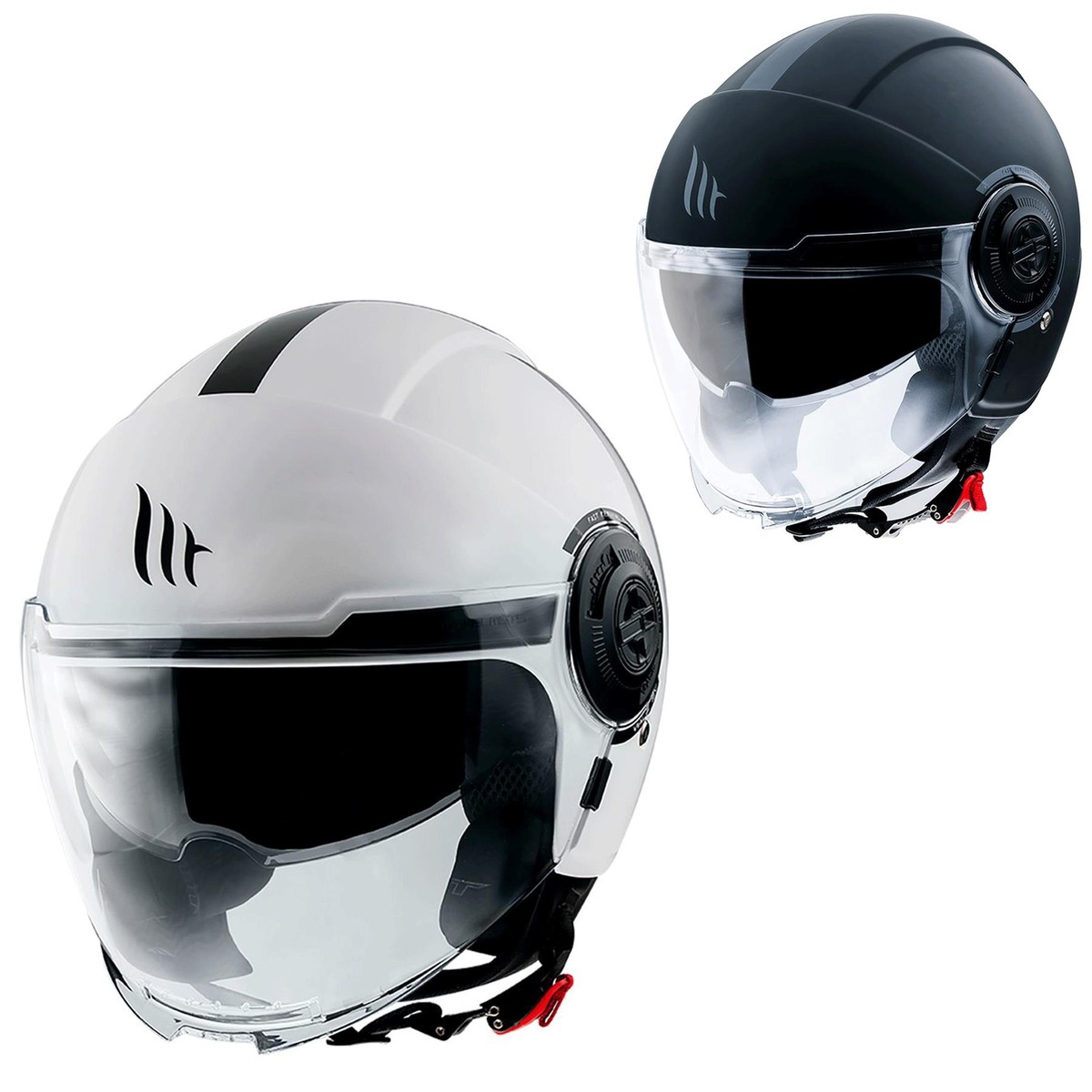 Casco Moto Jet MT Viale SV S – Visor Solar Retráctil, Homologado ECE 22.06, Interior Lavable – Urbano Y Ligero