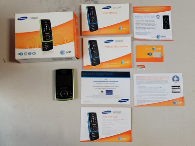 Samsung Propel SGH-A767 - Green and Black (AT&T) Cellular Phone UNTESTED AS-IS