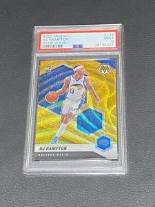 2020-21 RJ Hampton Gold Wave Mosaic Rookie RC #233 Magic PSA 9 (OBO)