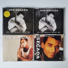 4 x JON SECADA DO YOU REALLY WANT ME CD1 & CD2 I'M FREE DO YOU BELIEVE IN US CD
