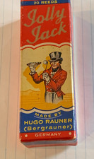 Vintage Jolly Jack Harmonica By Hugo Rauner Bergrauner Germany - ORIGINAL BOX