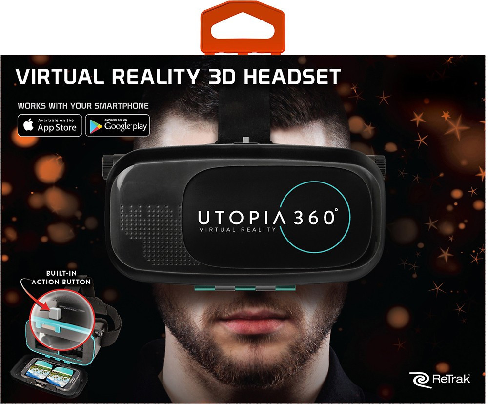 ReTrak Utopia 360° Virtual Reality Headset with Bluetooth