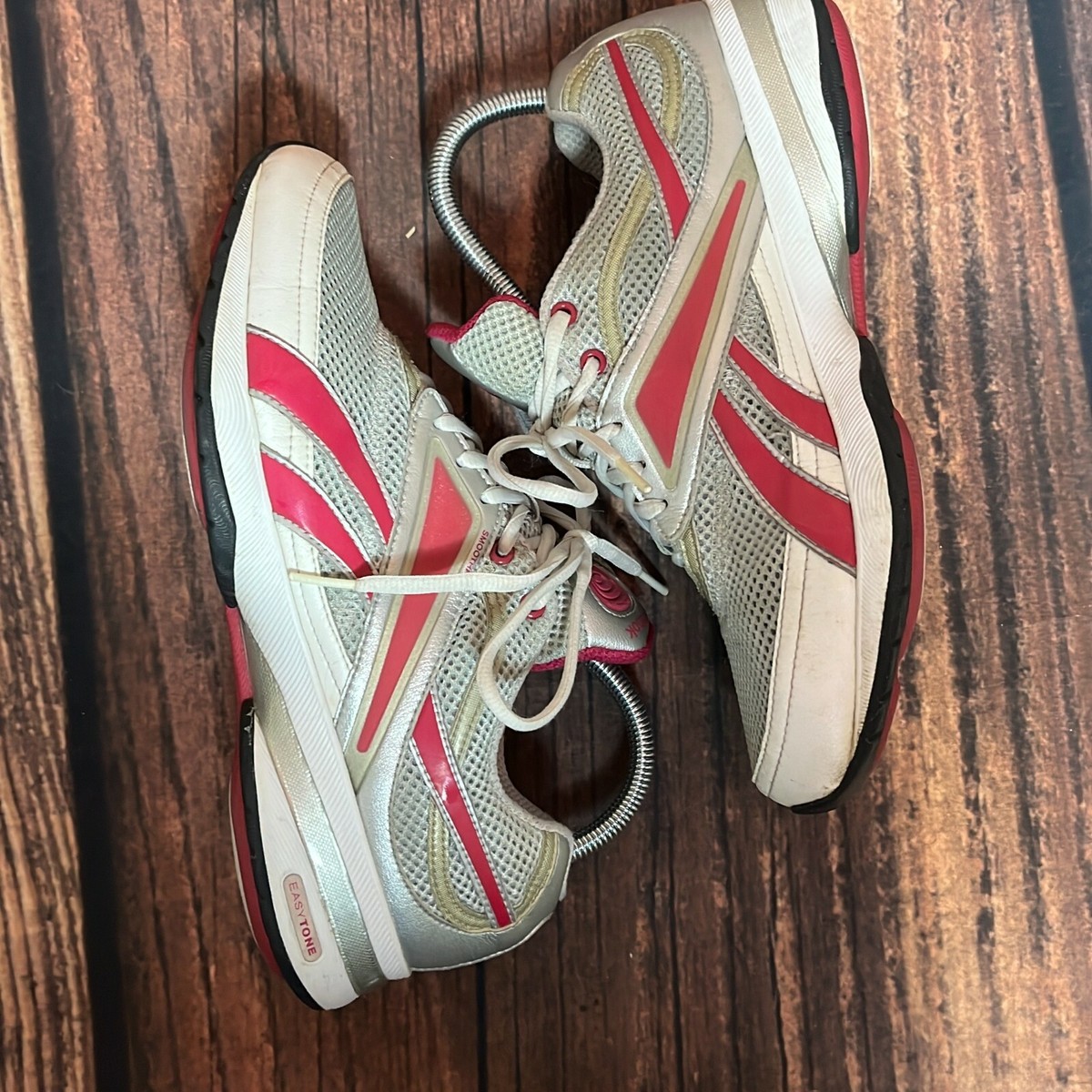 Reebok Womens EasyTone SmoothFit Gray Lace Up Running