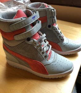 zapatillas puma mujer gris y rosa