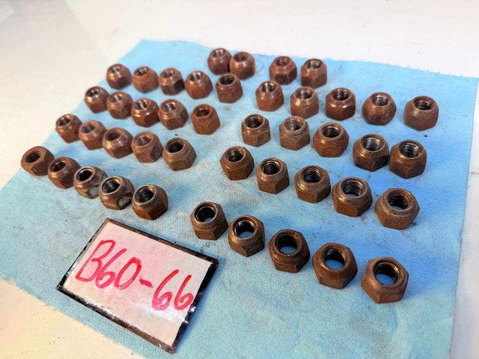 Lote de porcas B60-66 Chevy Impala Belair Bonneville 1959 1960 fabricante de equipamento original - Imagem 2 de 4