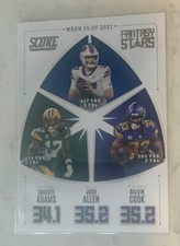 2022 PANINI SCORE FOOTBALL FANTASY STARS FS14 ADAMS, ALLEN, COOK