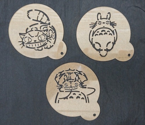 Plantillas transparentes de personajes Totoro Cupcake café artesanía álbum de recortes tarjetas regalo - Imagen 2 de 17