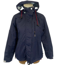 BACKSWING JACKET 12 NAVY BLUE Performance Detached Hooded Full Zip Lined Casual