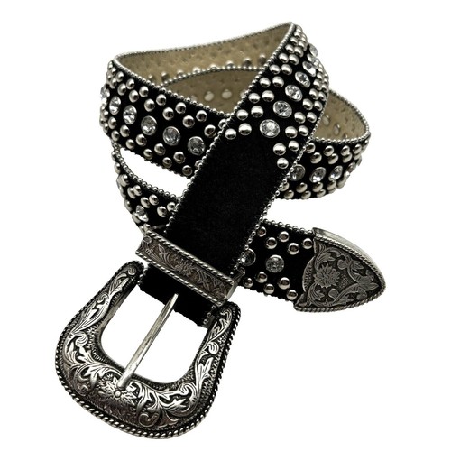 Guess Logo Ladies Belt Womens Medium Silver-Black | eBay display picture 3