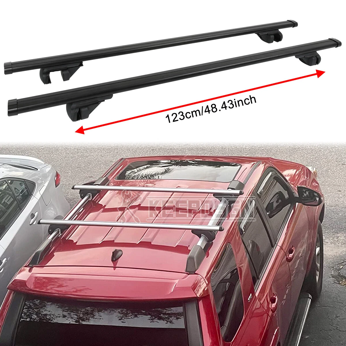 For Toyota 4Runner SR5 53 Roof Rack Cross Bars Luggage Cargo Bag Kayak  Carrier