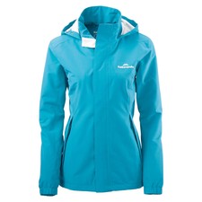 Kathmandu Andulo Womens 2 Layer Waterproof Jacket Hooded Rain Coat Blue