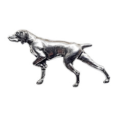 Pointer Pin Badge Pewter Gun Dog Hunt Hound Brooch Lapel Tie Hat Bag Jewellery