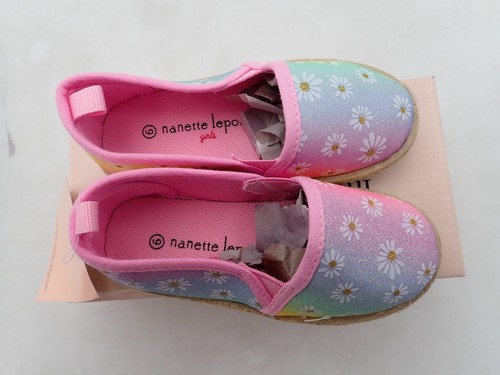 JOSMO Girls Espadrilles Sneaker, Pastel Multi, Size 6 Toddler - Picture 3 of 6