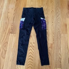 Girls Justice Size 10 Leggings With Sequin Pockets