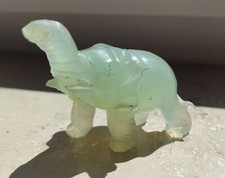 Jade Figur China Skulptur Statue Jade Asien&nbsp;Elefant , Sammlungsaufl&ouml;sung
