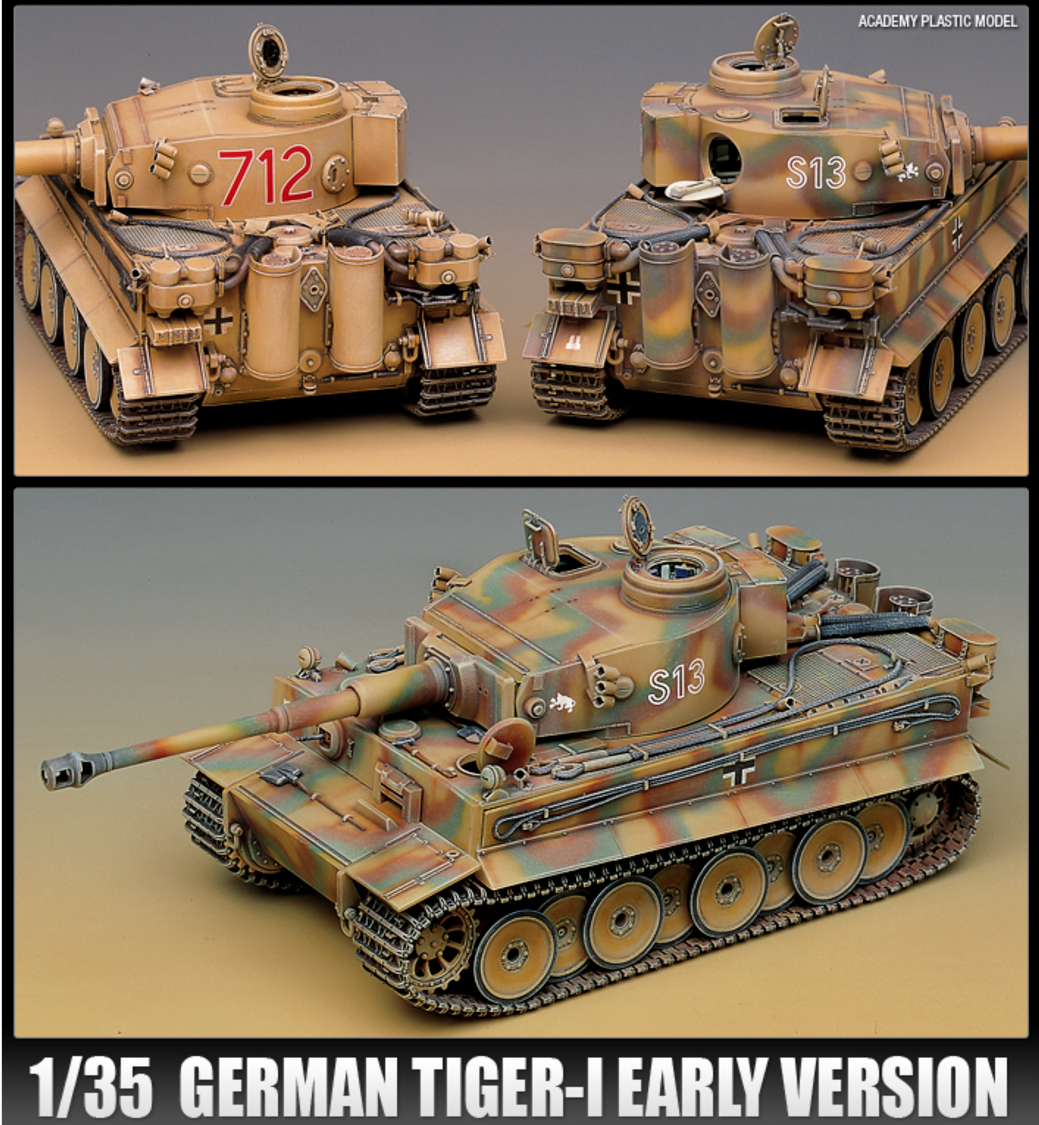 その他 ACADEMY 1/35 Tiger-I Early Version Academy German Tiger-I Early Version 1/35 Scale Plastic Model Kit