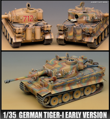 Academy German Tiger-I Early Version 1/35 Scale Plastic Model Kit